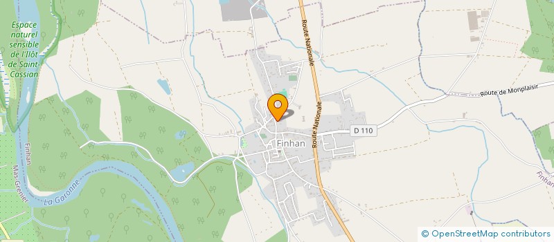 localisation de l'entreprise MADAME CHRISTIANE BILHERAN  FINHAN