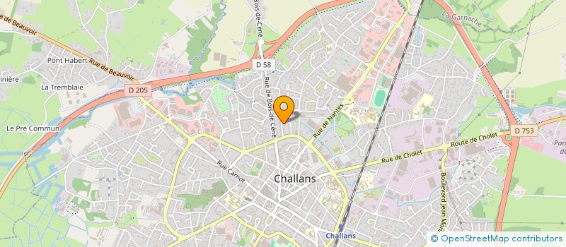 localisation de l'entreprise MADAME CHRISTIANE BILLON à CHALLANS