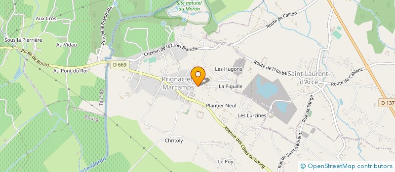 localisation de l'entreprise MADAME CHRISTIANE BIZEAUD  PRIGNAC-ET-MARCAMPS