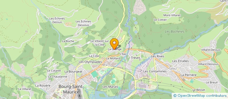 localisation de l'entreprise MADAME CHRISTIANE BLANC  BOURG-SAINT-MAURICE