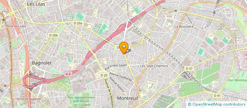 localisation de l'entreprise MADAME CHRISTIANE BLANCHARD à MONTREUIL