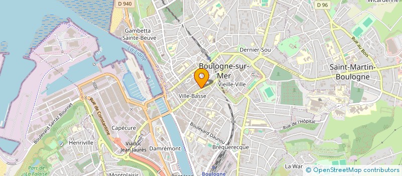 localisation de l'entreprise MADAME CHRISTIANE BLONDEL  BOULOGNE-SUR-MER