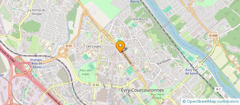 localisation de l'entreprise MADAME CHRISTIANE BLONDEL  EVRY-COURCOURONNES