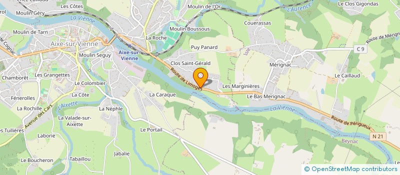 localisation de l'entreprise MADAME CHRISTIANE BOCK à AIXE-SUR-VIENNE