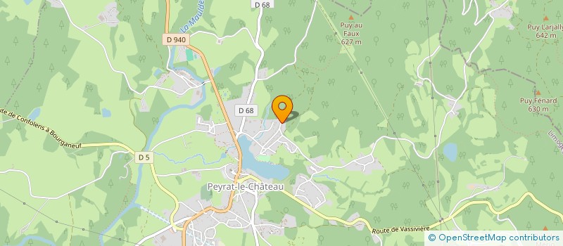localisation de l'entreprise MADAME CHRISTIANE BOIS à PEYRAT-LE-CHATEAU