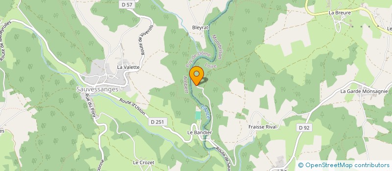 localisation de l'entreprise MADAME CHRISTIANE BOITIAS  USSON-EN-FOREZ