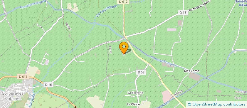 localisation de l'entreprise MADAME CHRISTIANE BONNAUD  CAMELAS