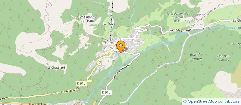 localisation de l'entreprise MADAME CHRISTIANE BONNIN à CHAMPAGNY-EN-VANOISE