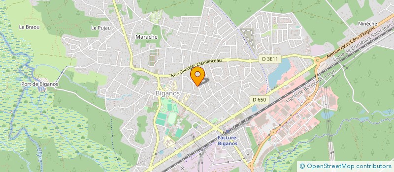 localisation de l'entreprise MADAME CHRISTIANE BOREL  BIGANOS