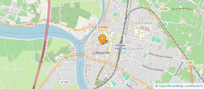 localisation de l'entreprise MADAME CHRISTIANE BORIANNE  LIBOURNE