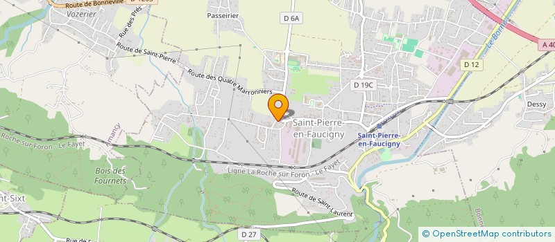 localisation de l'entreprise MADAME CHRISTIANE BOUCLIER  SAINT-PIERRE-EN-FAUCIGNY