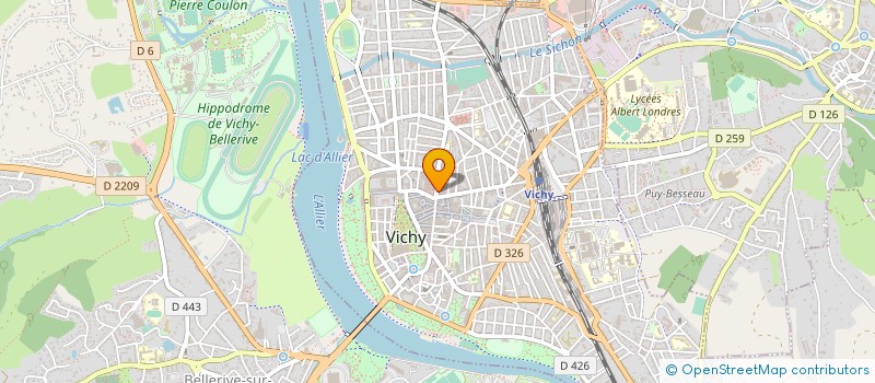 localisation de l'entreprise MADAME CHRISTIANE BOUCULAT à VICHY