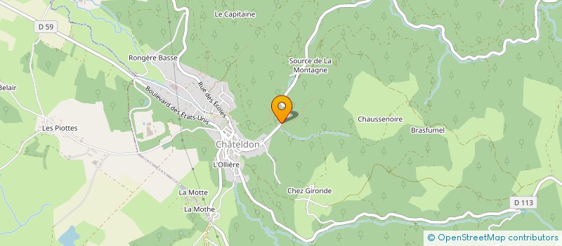 localisation de l'entreprise MADAME CHRISTIANE BOUHET à CHATELDON