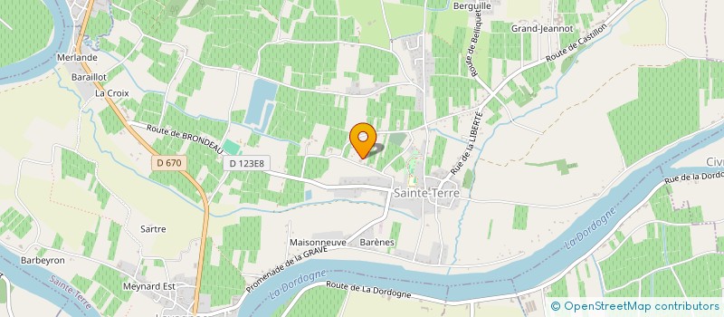 localisation de l'entreprise MADAME CHRISTIANE BOURBOULOUX  SAINTE-TERRE