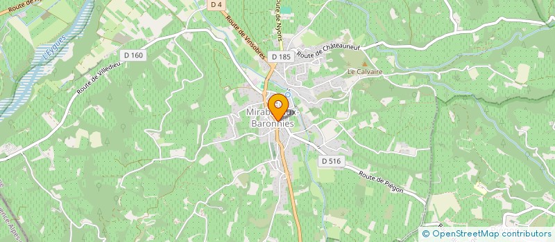 localisation de l'entreprise MADAME CHRISTIANE BOURDIER  MIRABEL-AUX-BARONNIES