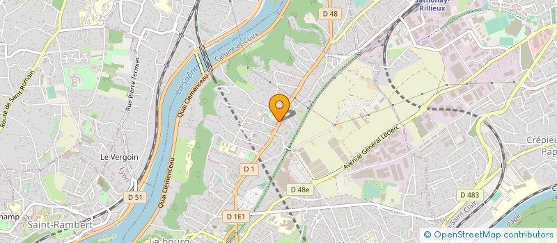 localisation de l'entreprise MADAME CHRISTIANE BOUREAU  CALUIRE-ET-CUIRE