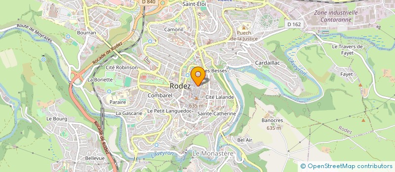 localisation de l'entreprise MADAME CHRISTIANE BOUSQUET  RODEZ