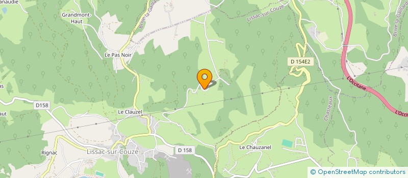 localisation de l'entreprise MADAME CHRISTIANE BOUSQUET  LISSAC-SUR-COUZE