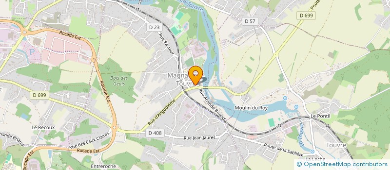 localisation de l'entreprise MADAME CHRISTIANE BOUTHINON  MAGNAC-SUR-TOUVRE