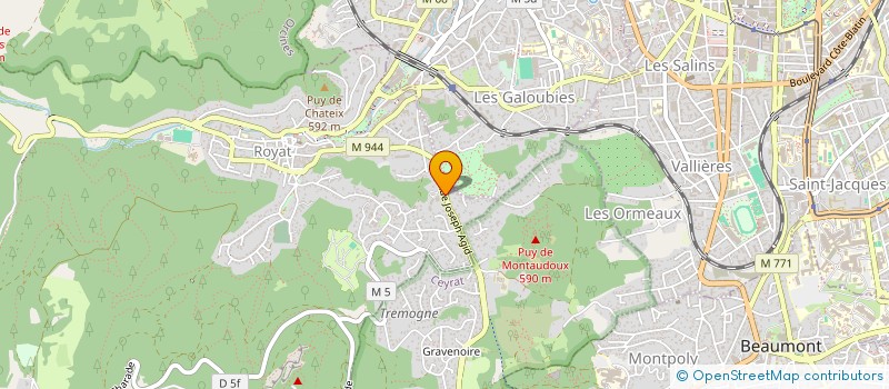 localisation de l'entreprise MADAME CHRISTIANE BOYER  ROYAT