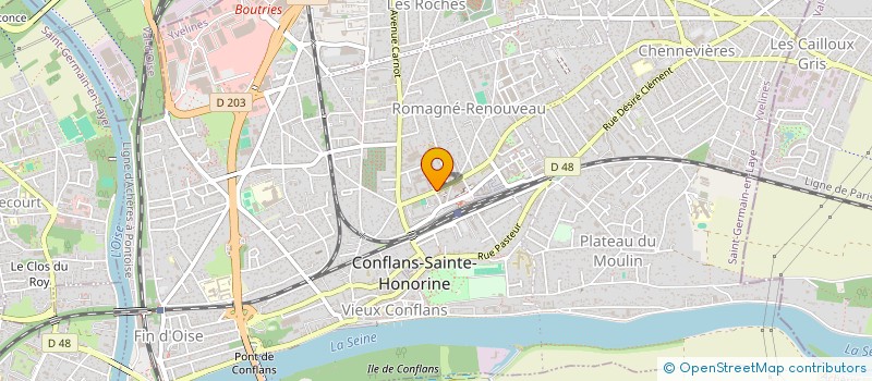 localisation de l'entreprise MADAME CHRISTIANE BROQUIN à CONFLANS-SAINTE-HONORINE