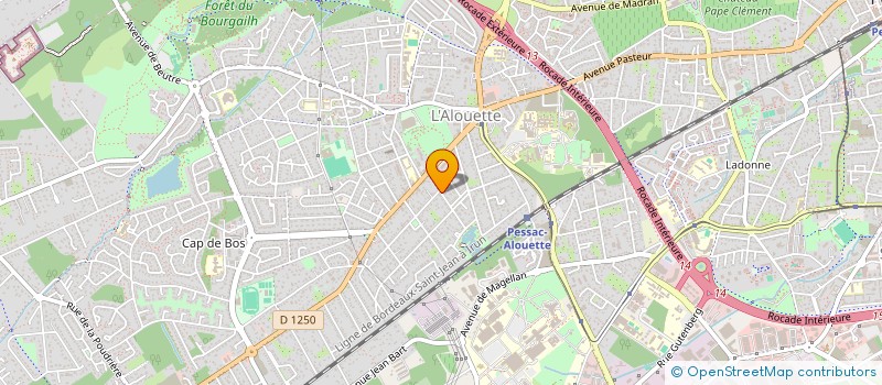 localisation de l'entreprise MADAME CHRISTIANE BRUNE  PESSAC