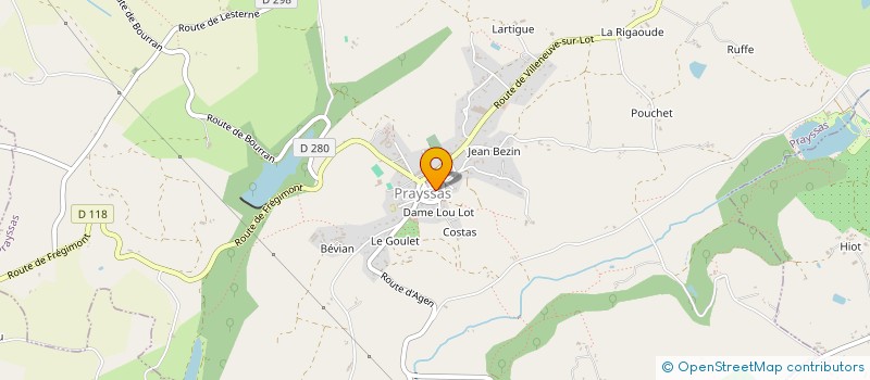 localisation de l'entreprise MADAME CHRISTIANE BUOSI à PRAYSSAS
