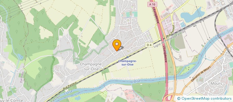 localisation de l'entreprise MADAME CHRISTIANE CABRESPINE à CHAMPAGNE-SUR-OISE