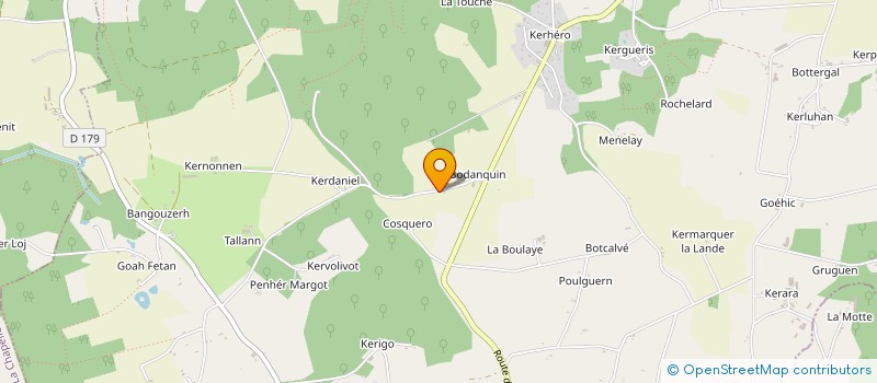 localisation de l'entreprise MADAME CHRISTIANE CADORET  MOUSTOIR-AC