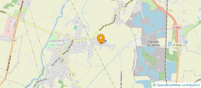 localisation de l'entreprise MADAME CHRISTIANE CALLE  LAGARDELLE-SUR-LEZE