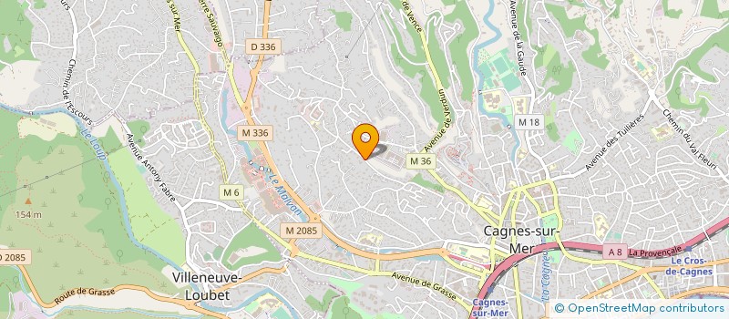 localisation de l'entreprise MADAME CHRISTIANE CAPPON à CAGNES-SUR-MER