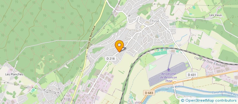 localisation de l'entreprise MADAME CHRISTIANE CARON  THISE