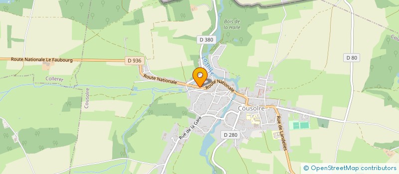 localisation de l'entreprise MADAME CHRISTIANE CARPENTIER  COUSOLRE