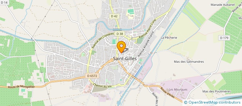 localisation de l'entreprise MADAME CHRISTIANE CARVALHO à SAINT-GILLES