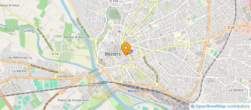 localisation de l'entreprise MADAME CHRISTIANE CASTEX à BEZIERS