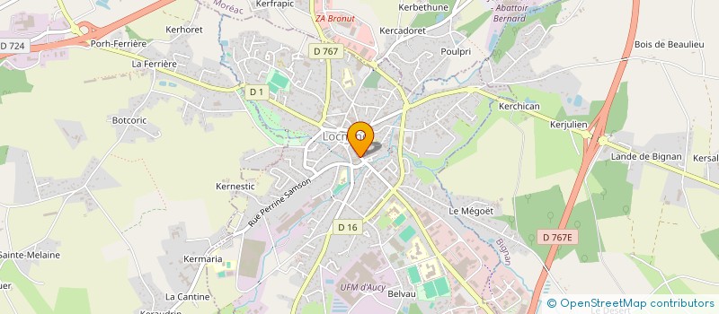 localisation de l'entreprise MADAME CHRISTIANE CATE à LOCMINE