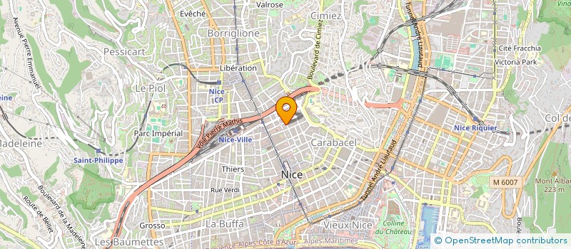 localisation de l'entreprise MADAME CHRISTIANE CECCHINI  NICE