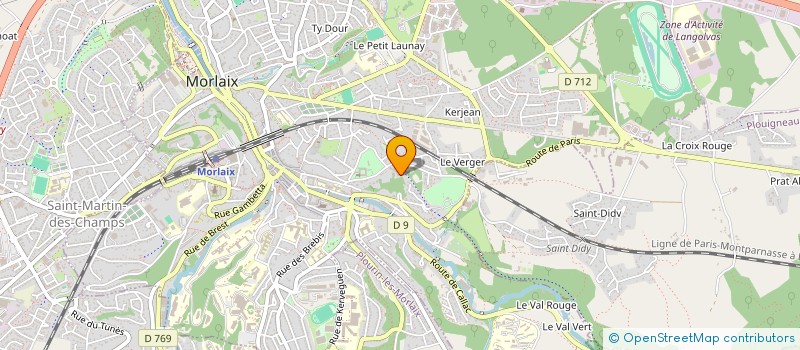 localisation de l'entreprise MADAME CHRISTIANE CHABANEL à MORLAIX