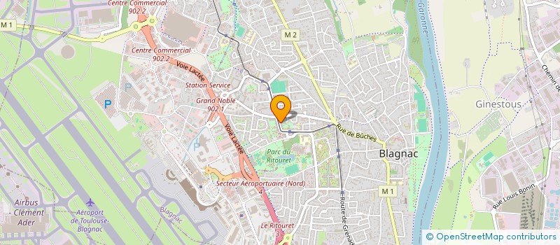 localisation de l'entreprise MADAME CHRISTIANE CHALIER  BLAGNAC