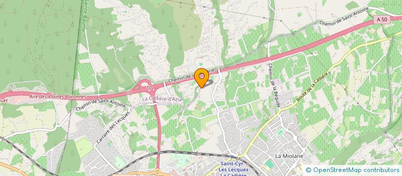 localisation de l'entreprise MADAME CHRISTIANE CHALLIER à SAINT-CYR-SUR-MER