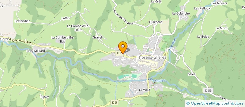 localisation de l'entreprise MADAME CHRISTIANE CHALLUT  FILLIERE