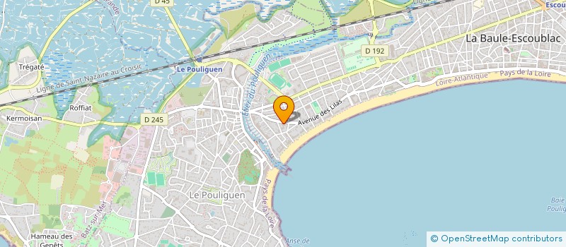 localisation de l'entreprise MADAME CHRISTIANE CHAMBARON à LA BAULE-ESCOUBLAC