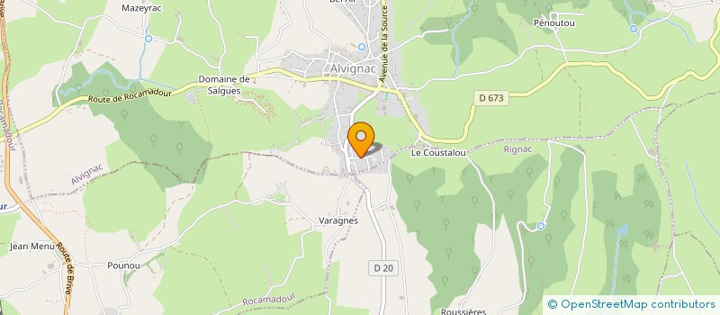 localisation de l'entreprise MADAME CHRISTIANE CHAMBERT à ROCAMADOUR