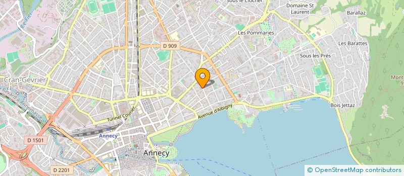 localisation de l'entreprise MADAME CHRISTIANE CHAMEAU à ANNECY