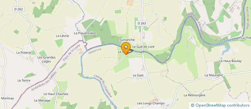 localisation de l'entreprise MADAME CHRISTIANE CHAMPLAIN à LASSAY-LES-CHATEAUX