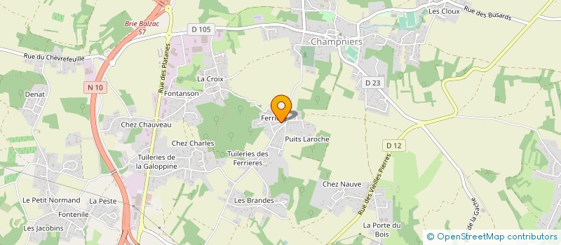 localisation de l'entreprise MADAME CHRISTIANE CHANGEUR à CHAMPNIERS
