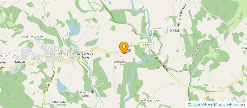 localisation de l'entreprise MADAME CHRISTIANE CHASSAGNE  MEILHARDS