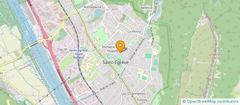 localisation de l'entreprise MADAME CHRISTIANE CHASTEL  SAINT-EGREVE