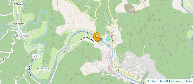 localisation de l'entreprise MADAME CHRISTIANE CHATEL  BESSEGES