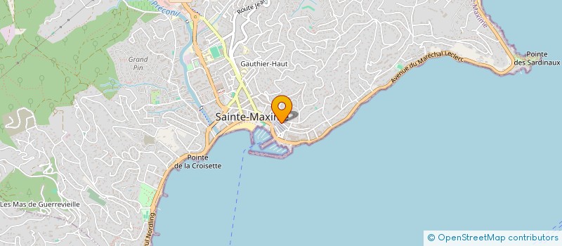 localisation de l'entreprise MADAME CHRISTIANE CHEVALERAUD à SAINTE-MAXIME
